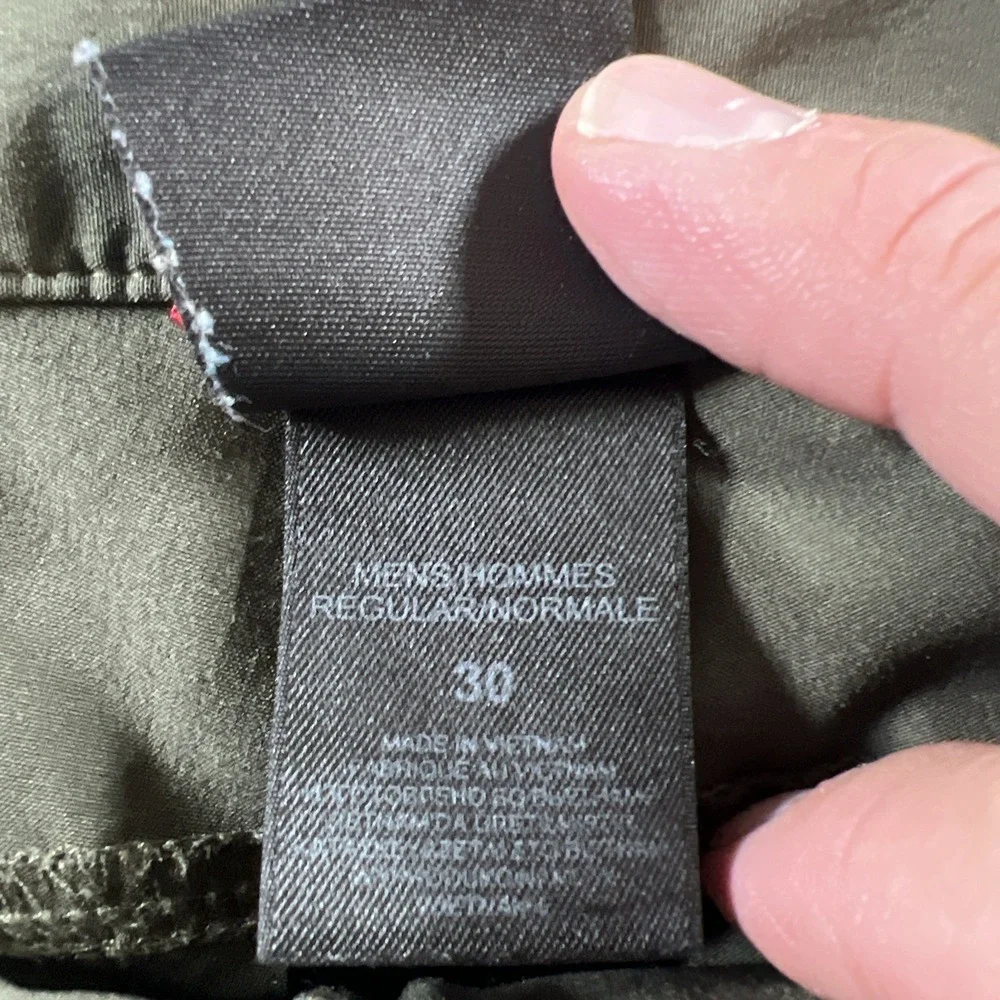 North Face Shorts Men 30 Green Paramount Trail Belted Nylon Hiking Twill Relaxed